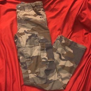 Boys Camo Cargo Pants